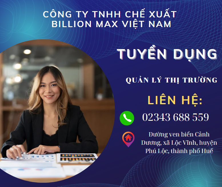 CÔNG TY TNHH CHẾ XUẤT BILLION MAX VIỆT NAM 